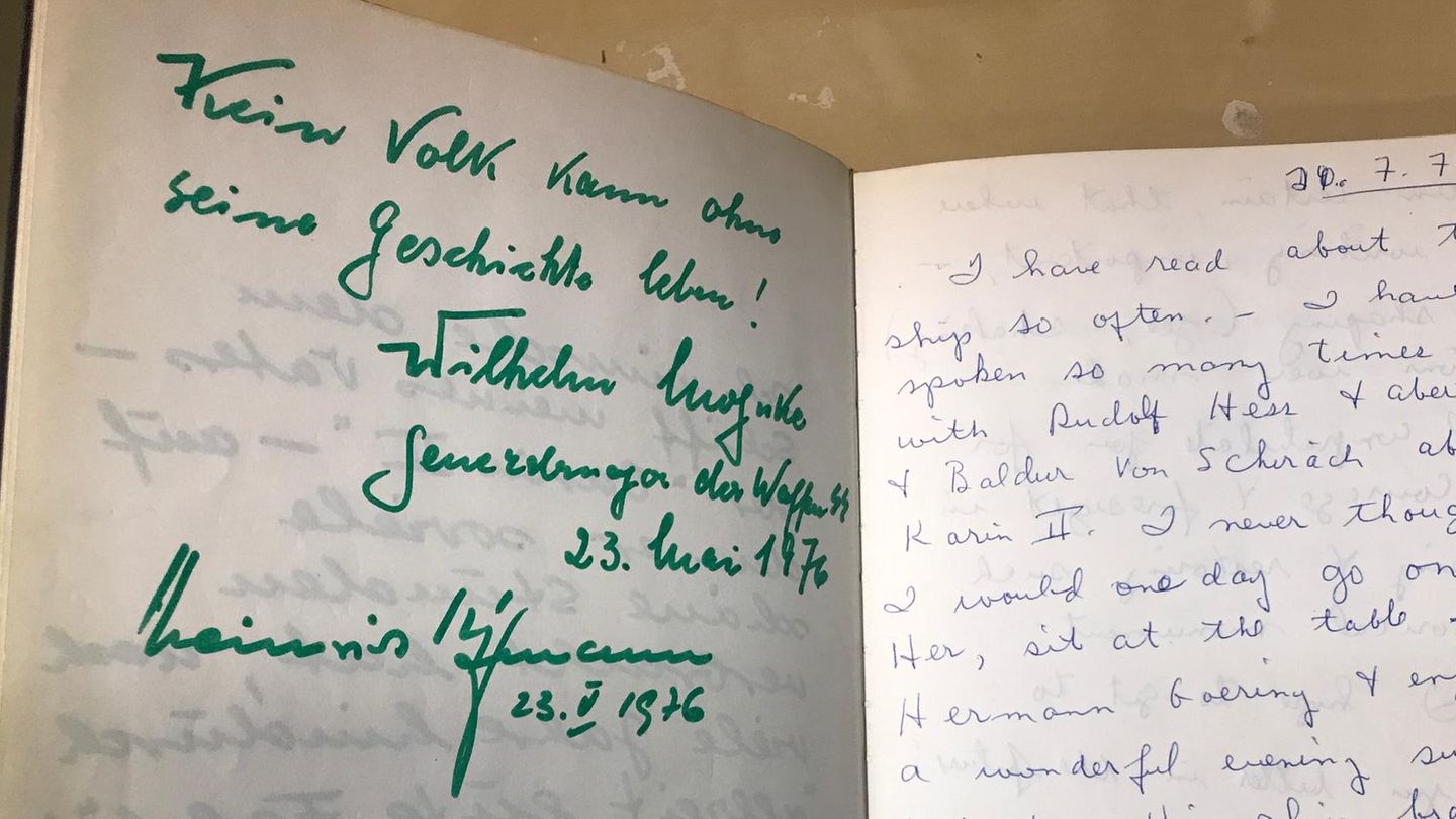 Gästebucheintrag von Wilhelm Mohnke