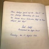 Gästebucheintrag von Karl Wolff