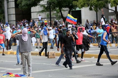 Venezuela - Ausschreitungen in den Straßen von Caracas