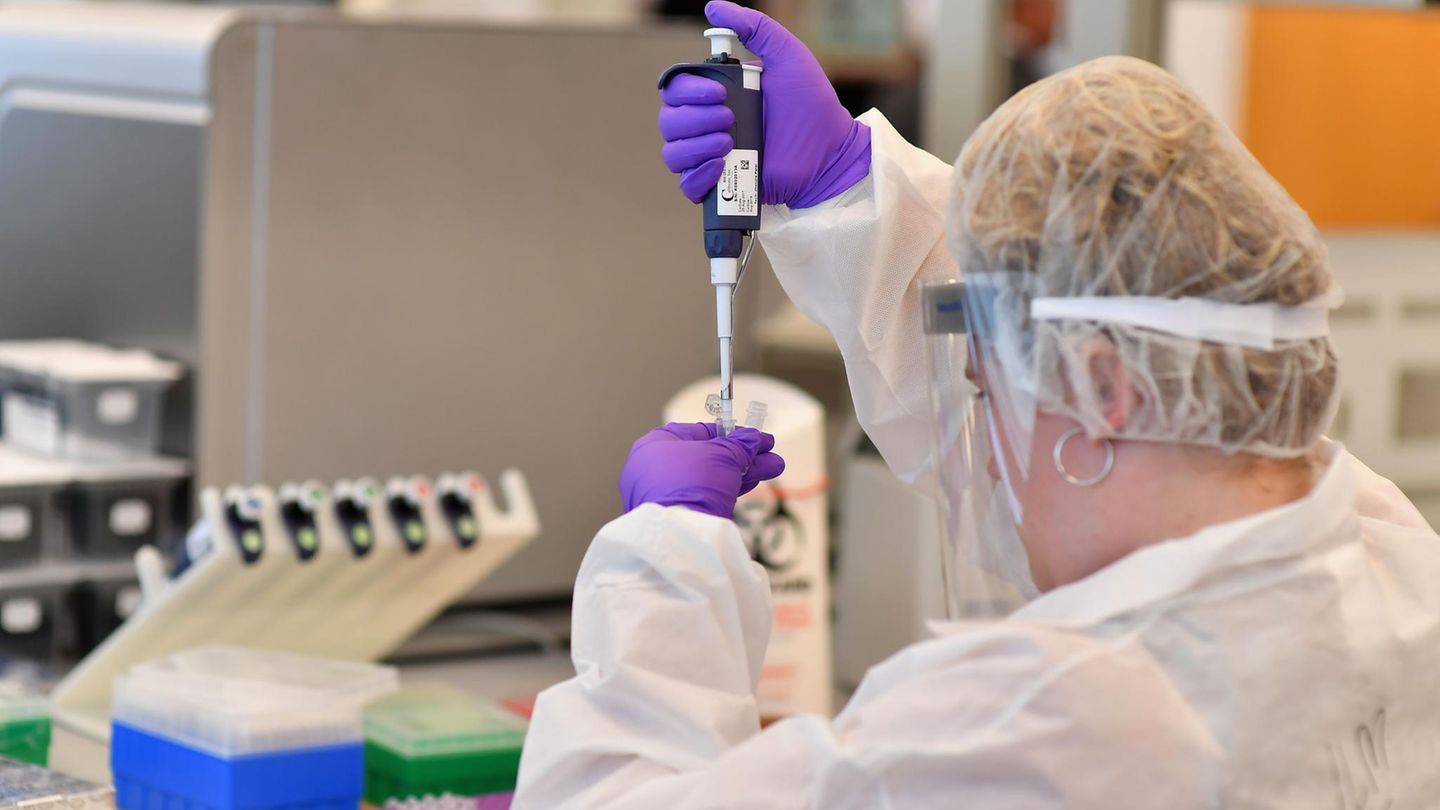 DNA-Test in einem Labor in New York