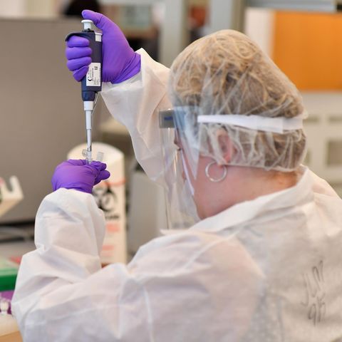 DNA-Test in einem Labor in New York