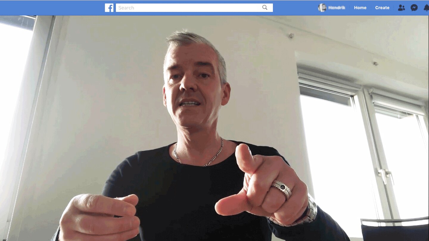 Screenshot aus dem Facebook-Video "Metzger gegen Tiermord"
