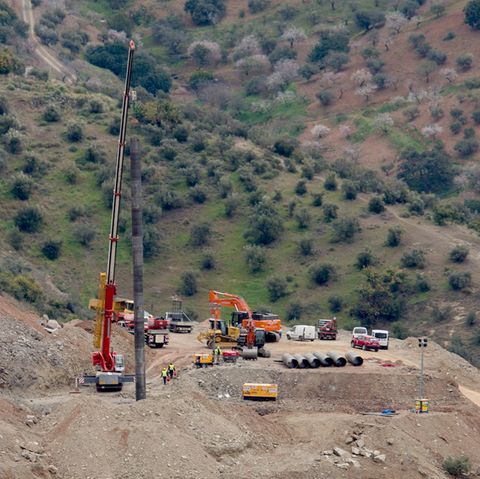 Rettungsarbeiten für Julen in Spanien