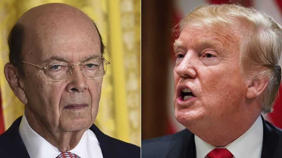 US-Präsident Donald Trump (r.) und sein Handelsminister Wilbur Ross US-Präsident Donald Trump (r.) und sein Handelsminister Wilbur Ross