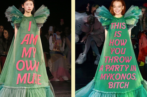 Paris Fashion Week: Kleider als Memes: Diese Designer-Roben werden durch Promi-Zitate so richtig lustig