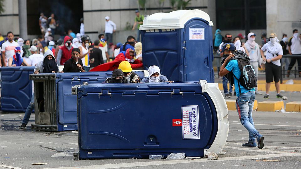 In Venezuela eskalieren seit Tagen die Proteste