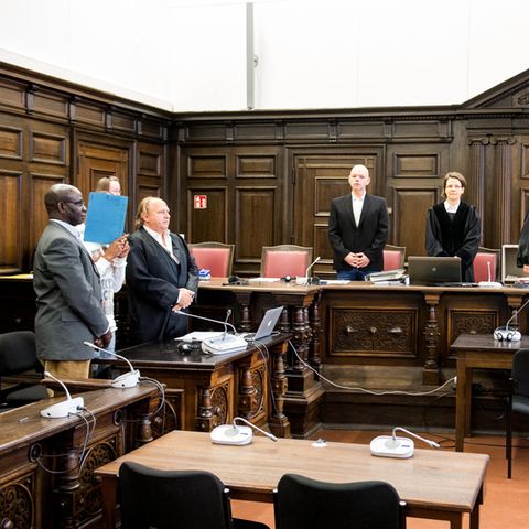 Saal des Amtsgerichts Hamburg