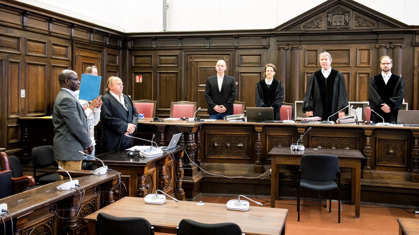 Saal des Amtsgerichts Hamburg