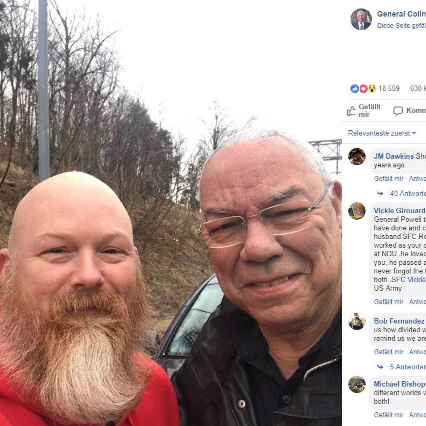 Colin Powell Veteran Hilft Ex Aussenminister Bei Reifenpanne Stern De
