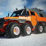 Alle acht Räder sind lenkbar.