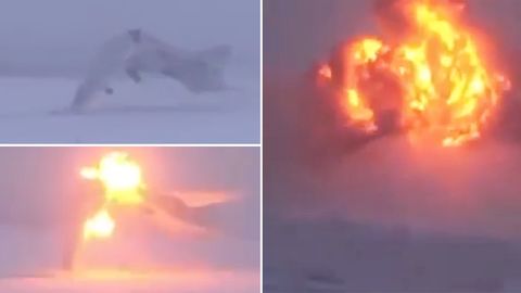 Murmansk: Video zeigt Bruchlandung einer russischen Tu-22M3