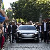 Der Audi E-tron Sportback Concept setzt auf Lichteffekte