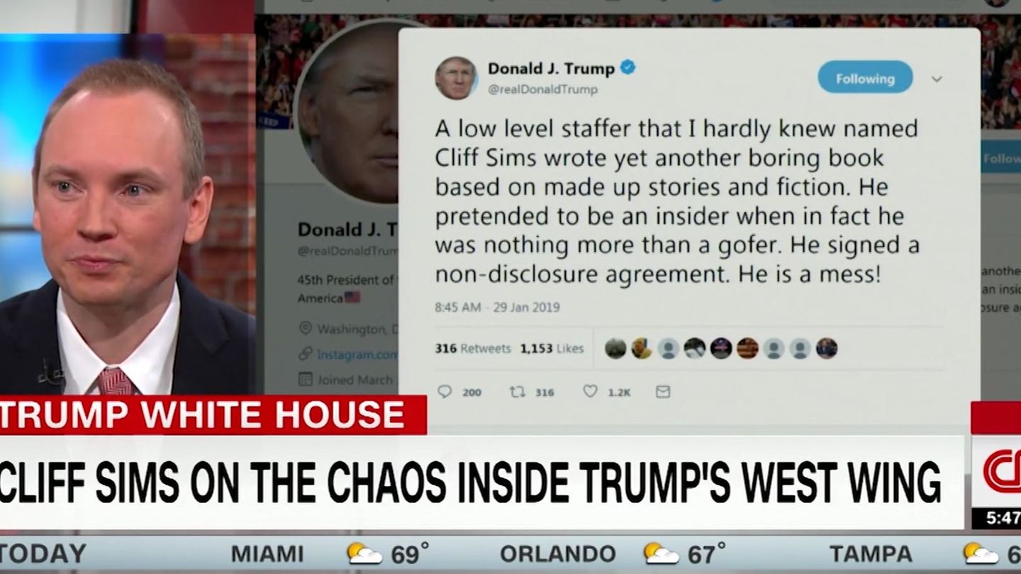 Cliff Sims bei CNN