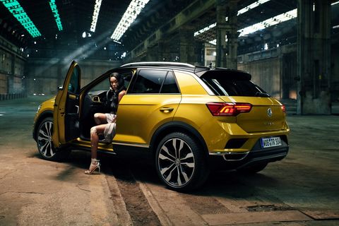 So präsentiert VW den T-roc. Von der eingesparten Doppel-Tröte ist da nicht die Rede.