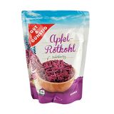 15 Stück Würfelzucker in einer Packung "Gut & Günstig Apfel-Rotkohl Tafelfertig" - wie abgebildet  Was steckt in einer Verpackung, auf der in großen Lettern Apfel-Rotkohl steht? In erster Linie gesundes Gemüse mit etwas Obst, könnte man meinen. Doch zusammen mit dem zugesetztem Zucker und dem ebenfalls süßen Apfelsaft ergibt sich daraus ein beträchtlicher "Gesamtzuckerhaufen", urteilt Öko-Test.  100 Gramm des Produkts enthalten 11,5 Gramm Zucker. Die angegebene Anzahl der Zuckerwürfel beinhaltet auch natürliche Süße.