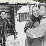 Das letzte Bild der Gruppe zeigt den Abschied vom erkrankten Juri Jefimowitsch Judin.