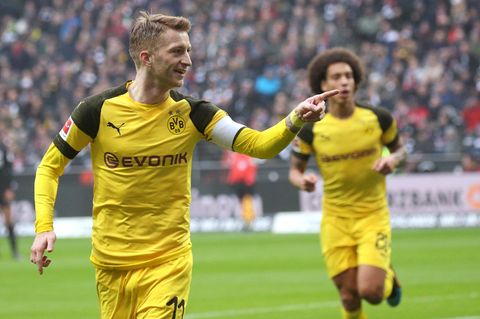 sport kompakt Reus und Witsel bejubeln Tor gegen Frankfurt