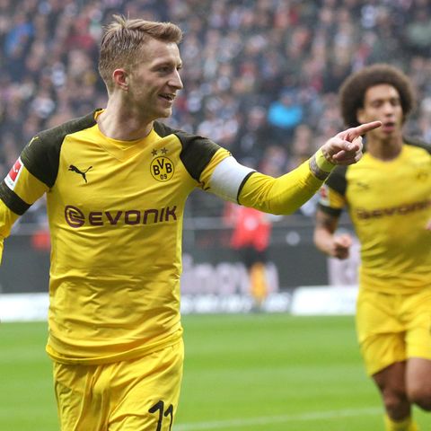 sport kompakt Reus und Witsel bejubeln Tor gegen Frankfurt