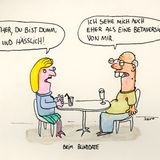 Cartoons von Tobias Schülert: Klimawandel - So schlecht geht es Frau Holle