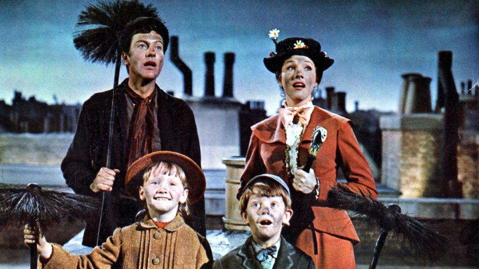 Dick van Dyke und Julie Andrews in "Mary Poppins"