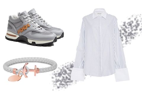 Armband, Bluse und Schuhe zum Gestalten