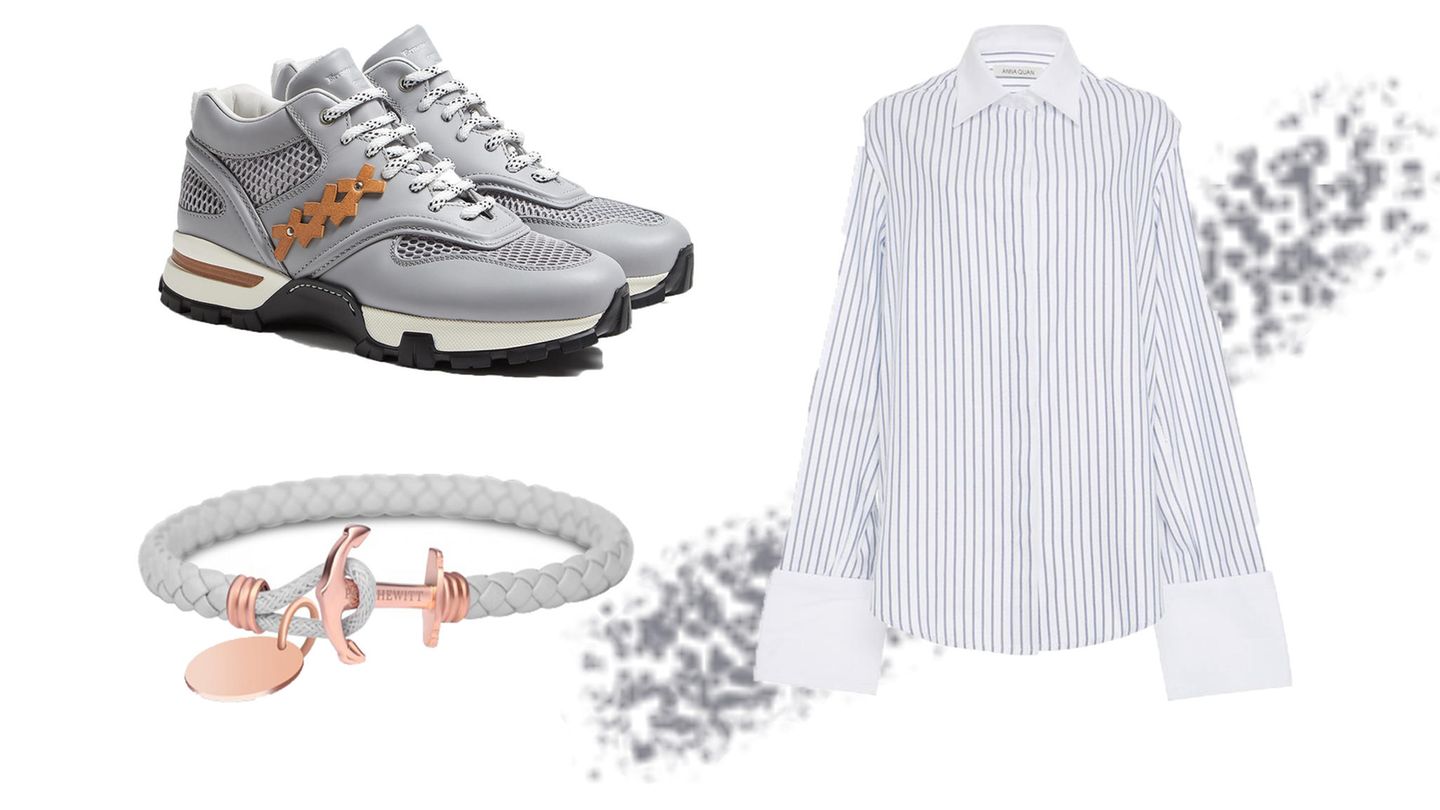 Armband, Bluse und Schuhe zum Gestalten