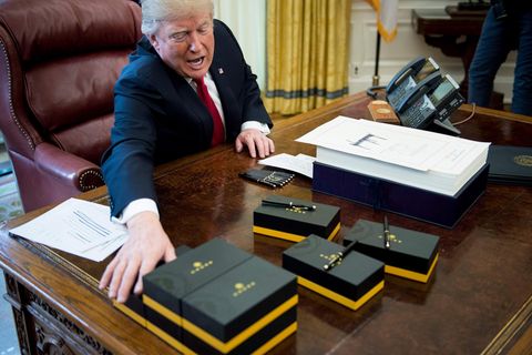 Donald Trump im Oval Office