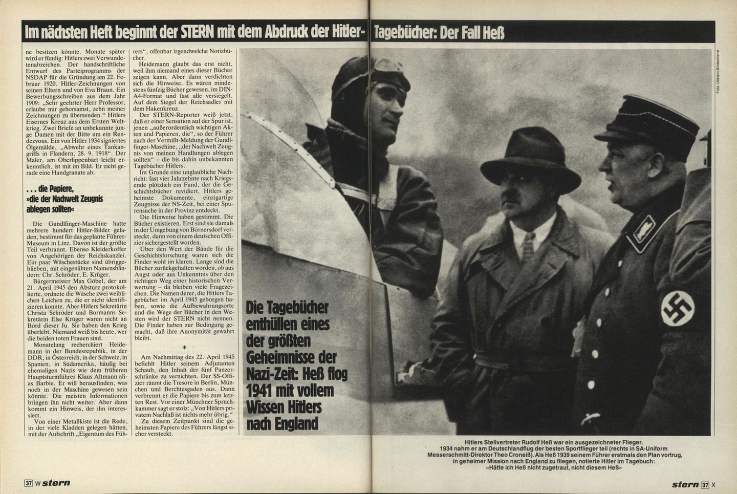 Dokumentation: Die Hitler-Tagebücher im stern 18/1983