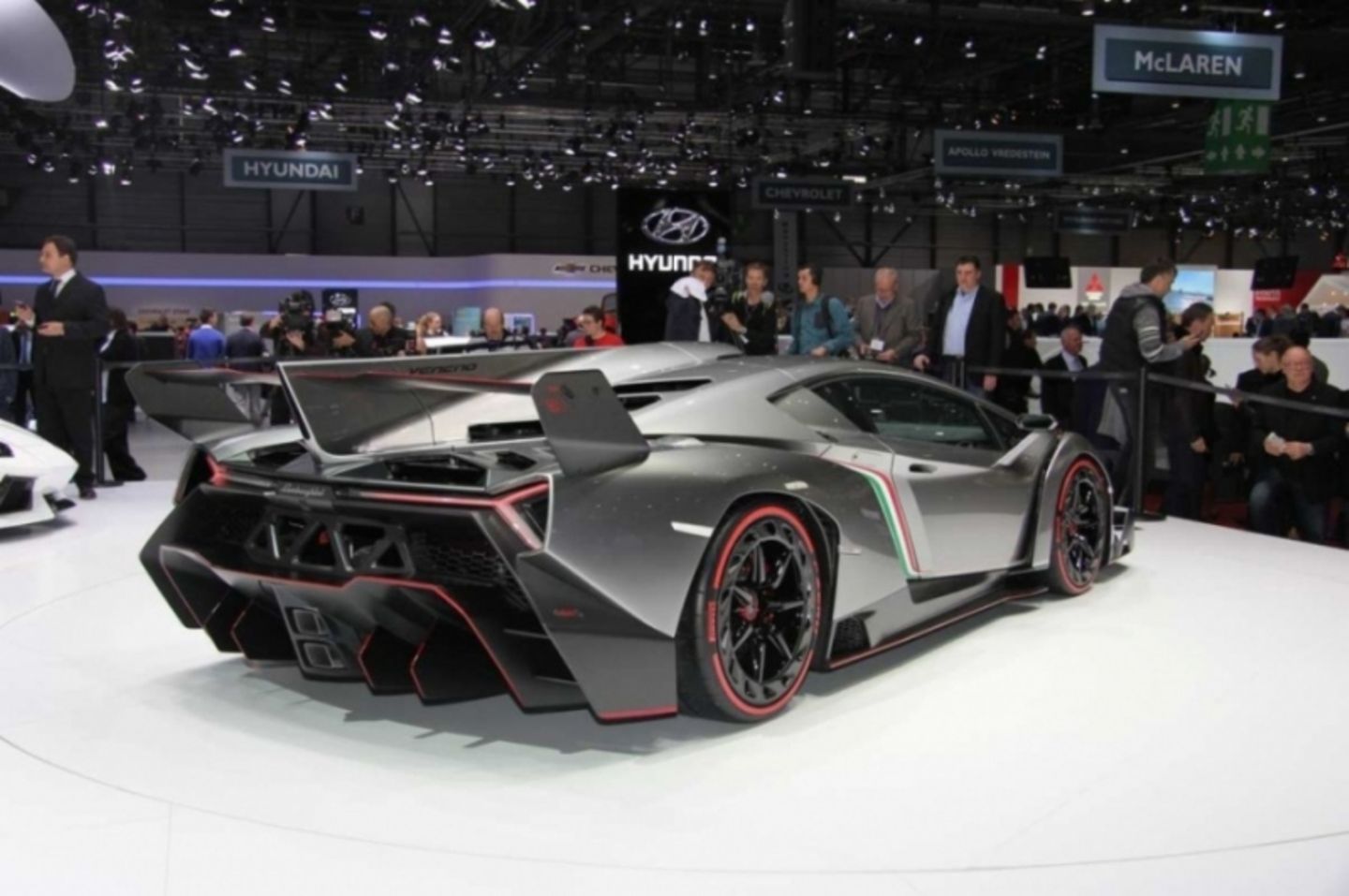 Im Jahr 2013 ein Star der Messe - der Lamborghini Veneno