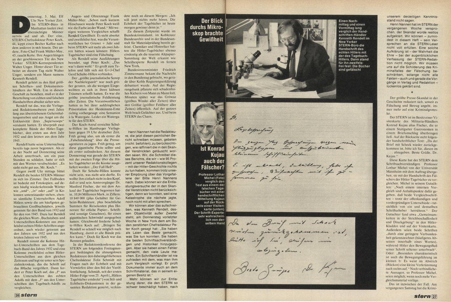 Dokumentation: Der Artikel über Konrad Kujau im stern 21/1983