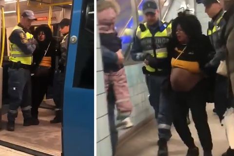Stockholm: Sicherheitsbeamte reißen hochschwangere Frau aus der U-Bahn