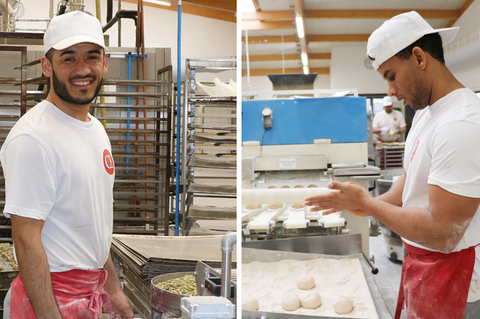 Mit Freude bei der Arbeit: Semiallah (links) und Abraham (rechts) haben ihren Traumjob gefunden