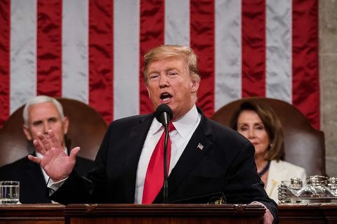 Donald Trump während seiner State of the Union 2019