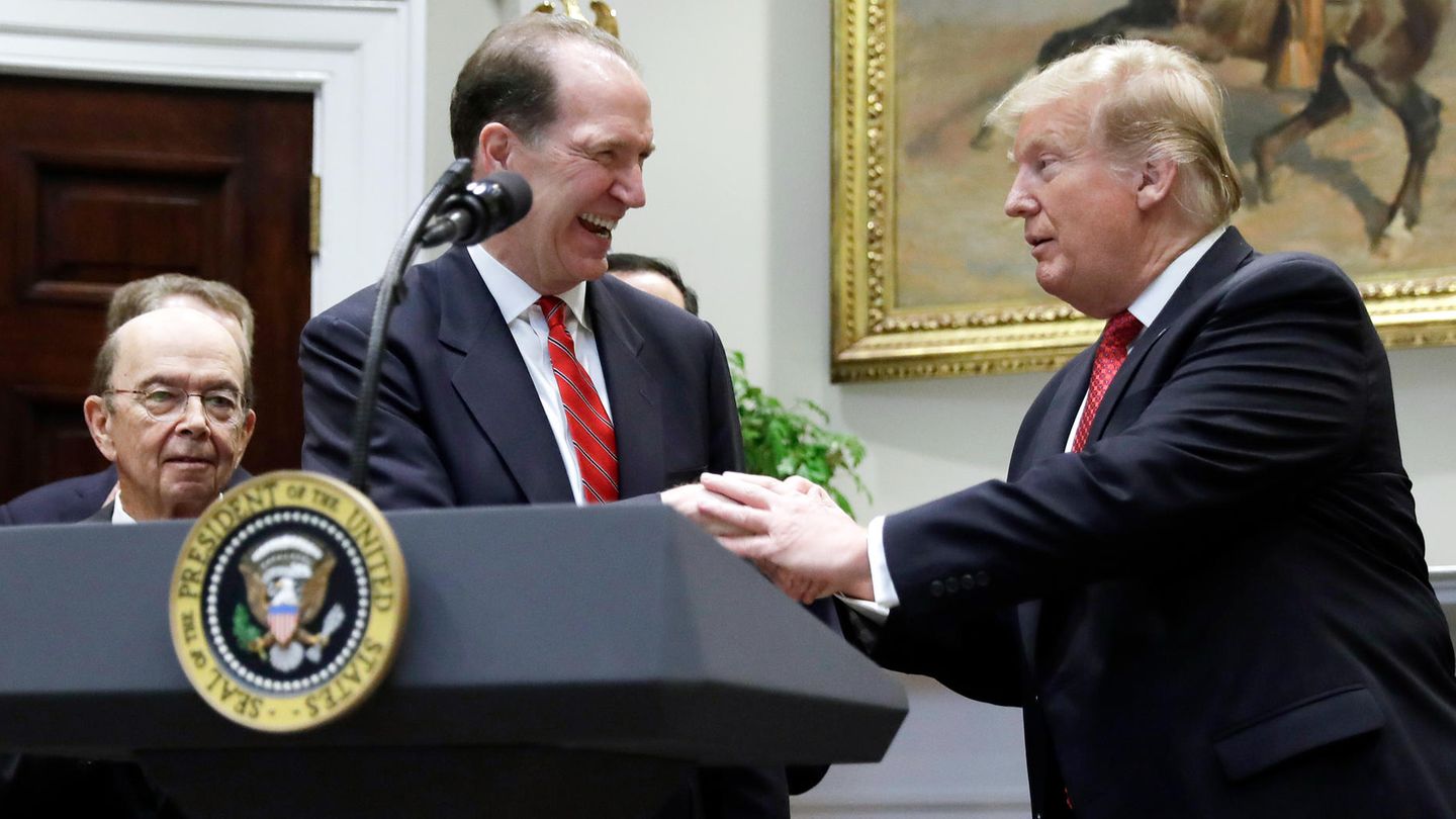 US-Präsident Donald Trump und Ökonom David Malpass