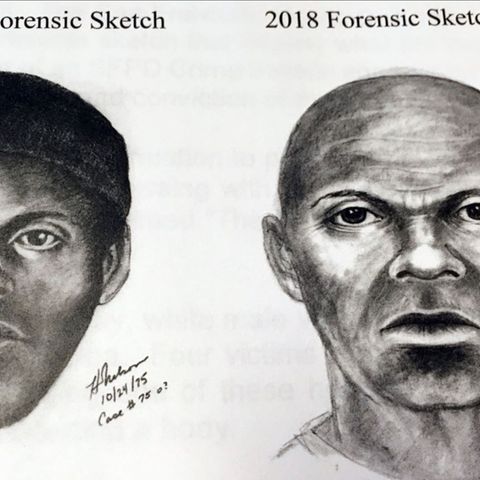 Cold Case: The Doodler auf Phantombildern von 1975 und 2018