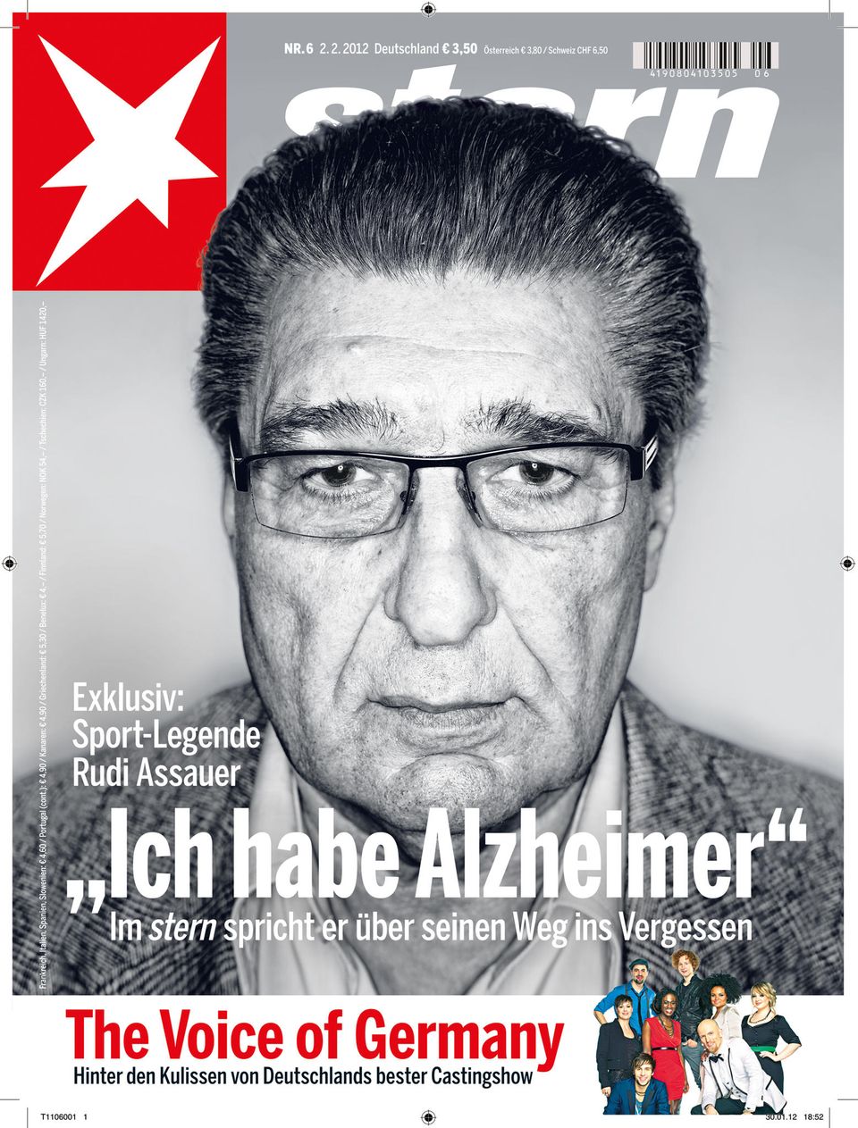 Titel-Geschichte von 2012: Als Rudi Assauer seine Alzheimer-Erkrankung im stern öffentlich machte Titel-Geschichte von 2012: Als Rudi Assauer seine Alzheimer-Erkrankung im stern öffentlich machte