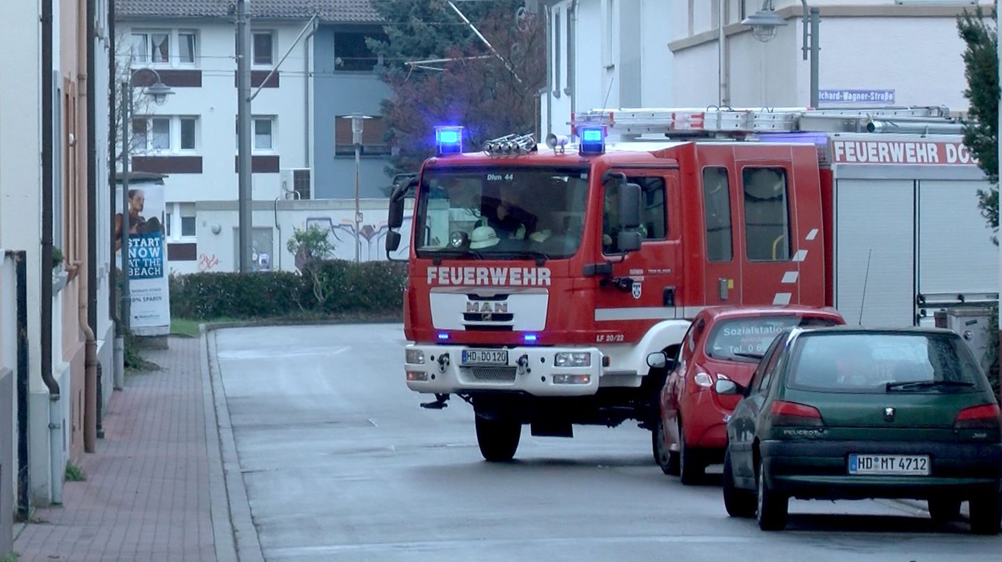 Feuerwehrfahrzeug in Heidelberg