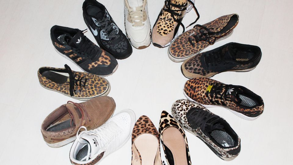 Meine Sneaker-Sammlung mit Leoparden-Print