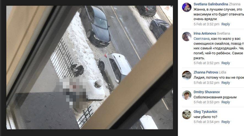 In Sankt Petersburg ist ein Student von einem Eiszapfen erschlagen worden. Augenzeugen haben den Unfall dokumentiert.