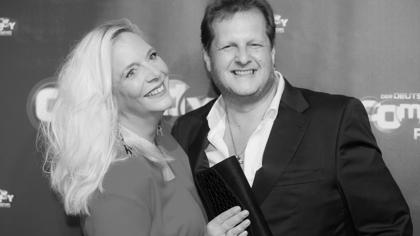 Daniela Büchner mit ihrem 2018 verstorbenen Mann Jens Daniela Büchner mit ihrem 2018 verstorbenen Mann Jens