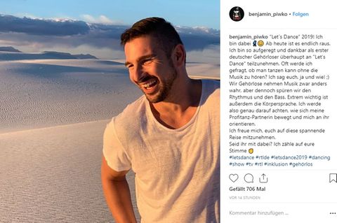 Schauspieler Benjamin Piwko auf Instagram