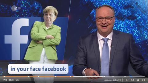 Oliver Welke knüpft sich in der "Heute-Show" Facebook vor.