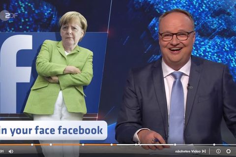 Oliver Welke knüpft sich in der "Heute-Show" Facebook vor.