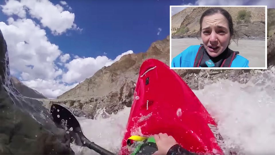 Indien: Weltmeisterin Nouria Newman ertrinkt beinahe auf privater Kajak-Tour Indien: Weltmeisterin Nouria Newman ertrinkt beinahe auf privater Kajak-Tour