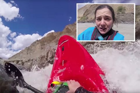 Indien: Weltmeisterin Nouria Newman ertrinkt beinahe auf privater Kajak-Tour