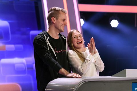 Bibi und Julian beim "Quizduell"