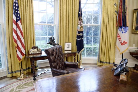 Oval Office im Weißen Haus, das Büro von US-Präsident Donald Trump