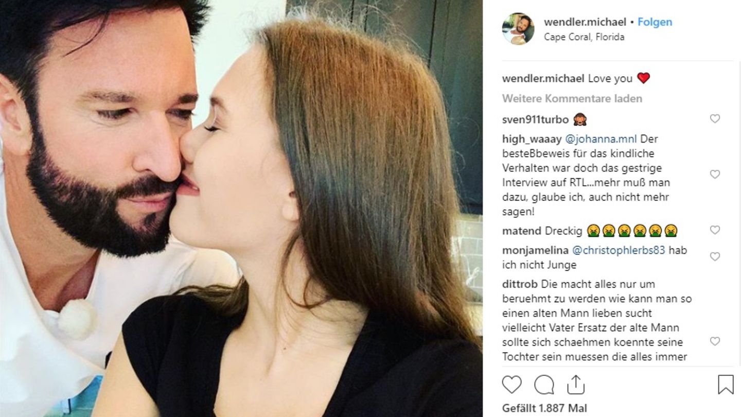 Michael Wendler und Freundin Laura ganz intim auf Instagram