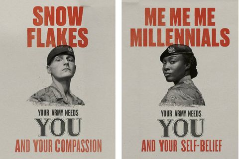 Die Älteren waren von der Kampagne entsetzt, doch den Jungen gefiel sie. Die Armee ist mit dem Ergebnis zufrieden.