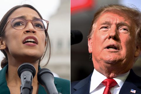 Zoff via Twitter: Die demokratische Kongressabgeordnete Alexandria Ocasio-Cortez und US-Präsident Donald Trump